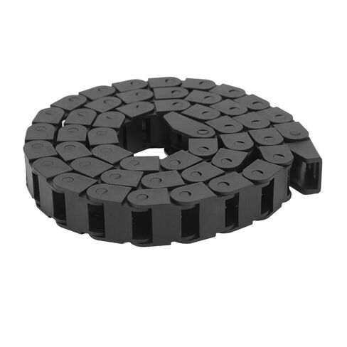 Black Nylon Cable Chain 10mm x 15mm(Inner H x Inner W) End Connectors Wire Carrier Drag Chain Electronic Equipment in Saudi Arabia