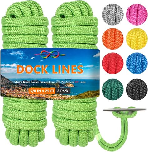 1/2 "× 20" خطوط قفص الاتهام 4 حزم، خطوط قفص الاتهام قارب مضفر مزدوج مع حلقة 12 "مقسمة مسبقا، حبل القارب حبل بحري عالية القوة لرسو السفن التعادل لأسفل (رمادي) in Saudi Arabia