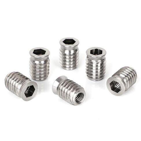 صواميل أثاث مدمجة من Qinlu-Washers M6 304 من الفولاذ المقاوم للصدأ، لإصلاح المصانع (M6x20-50 قطعة) in Kuwait