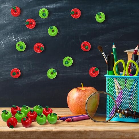 Daifunli 60 PCS MINI Apple for Toke School Resin Sharms Tiny Resin Apples Decore التماثيل الاصطناعية للفاكهة لديكور الحفلات الحرف DIY (RED) in Saudi Arabia