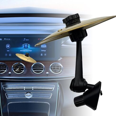 Car Cymbal Mini Drum Crash Cymbal for Car Vent - Fun Driving Accessory Suitable for All Vehicle Types Gold in Saudi Arabia