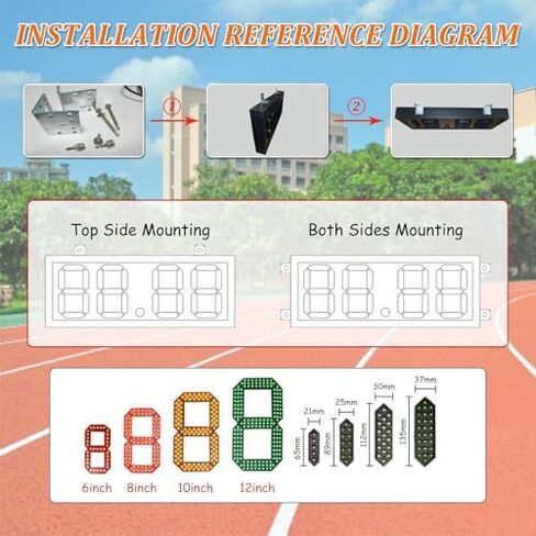 لوحة نتائج إلكترونية مقاس 37 * 64 بوصة مع وحدة تحكم، لوحة نتائج رقمية LED، لوحة تسجيل محمولة للألعاب الرياضية الخارجية in Kuwait