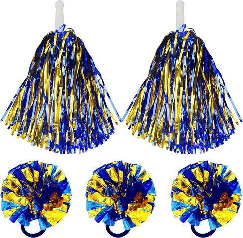 5 قطع من Lovecheer بوم بومس للتشجيع والكريات من حبل الشعر زي المشجع لكرة السلة وكرة القدم والرياضة والفريق الروحي لأداء الرقص in Kuwait