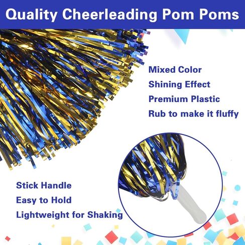 5 قطع من Lovecheer بوم بومس للتشجيع والكريات من حبل الشعر زي المشجع لكرة السلة وكرة القدم والرياضة والفريق الروحي لأداء الرقص in Kuwait