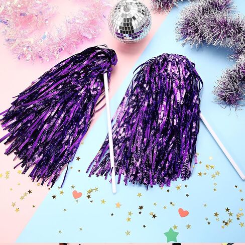 120 Pcs School Spirit Shakers Bulk, Cheerleader Pom Poms for Adults Sports Team Party Dance Football Basketball Volleyball Homecoming Fan Celebration Sporting Event in Saudi Arabia