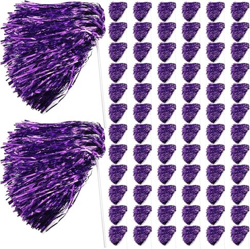 120 Pcs School Spirit Shakers Bulk, Cheerleader Pom Poms for Adults Sports Team Party Dance Football Basketball Volleyball Homecoming Fan Celebration Sporting Event in Saudi Arabia