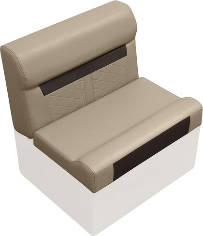 Wise DLX95-1900 DLX Series 28" Pontoon Bench Cushion Set - Neutral/Meteor in Saudi Arabia