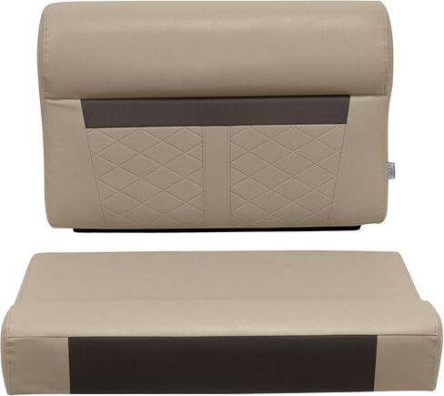 Wise DLX95-1900 DLX Series 28" Pontoon Bench Cushion Set - Neutral/Meteor in Saudi Arabia