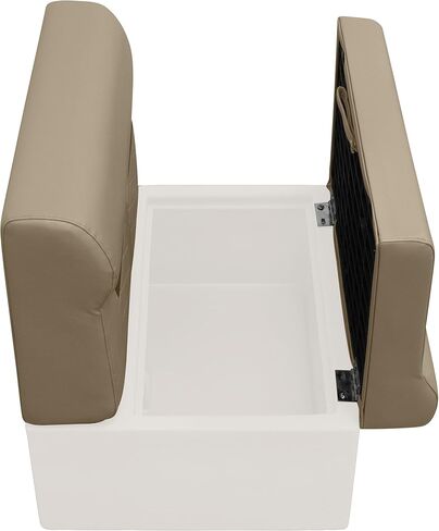 Wise DLX95-1900 DLX Series 28" Pontoon Bench Cushion Set - Neutral/Meteor in Saudi Arabia