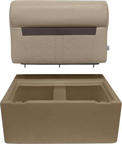 Wise DLX95-1900 DLX Series 28" Pontoon Bench Cushion Set - Neutral/Meteor in Saudi Arabia