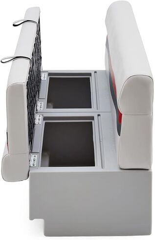 مقعد وقاعدة مقعد القارب العائم الكلاسيكي مقاس 55 بوصة من DeckMate - رمادي وأحمر وفحمي in Kuwait