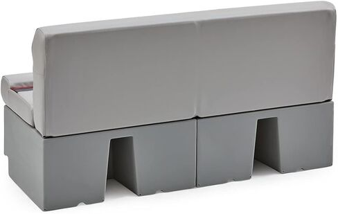 مقعد وقاعدة مقعد القارب العائم الكلاسيكي مقاس 55 بوصة من DeckMate - رمادي وأحمر وفحمي in Kuwait