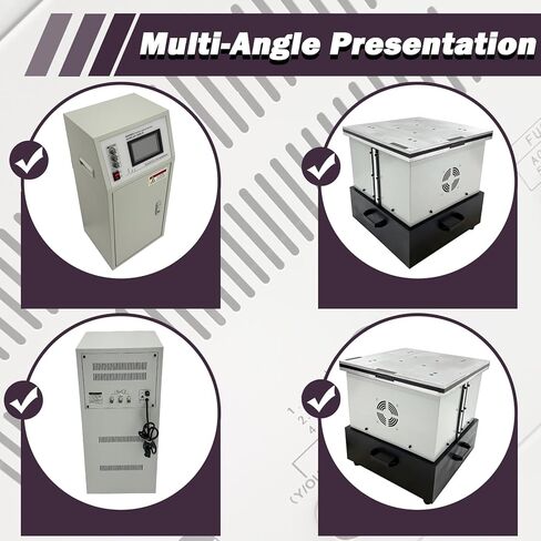 TECHTONGDA منضدة اختبار الاهتزاز ذات التردد المتغير 3 محاور 1.5 كيلو وات عمودي/أفقي/طولي آلة اختبار الاهتزاز الذكية 1-400 هرتز تردد قابل للتعديل أقصى إزاحة P～P/5 مم 110 فولت in Kuwait