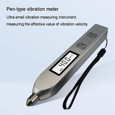 Pen Vibration Tester, Handheld Digital Vibration Analyzer Meter, with LCD Backlit Screen, Measuring Range 0.1-199.9m/s2, Acceleration Displacement Tester, for Mechanical Fault in Saudi Arabia