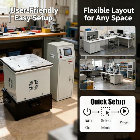 Variable Frequency Vibration Test Bench 1-400Hz Adjustable, 60kg/132lbs Load, MP-3000E+ 3-Axis Split-Type Lab Equipment for Electronics, Automotive Testing 110V 1.5KW in Saudi Arabia