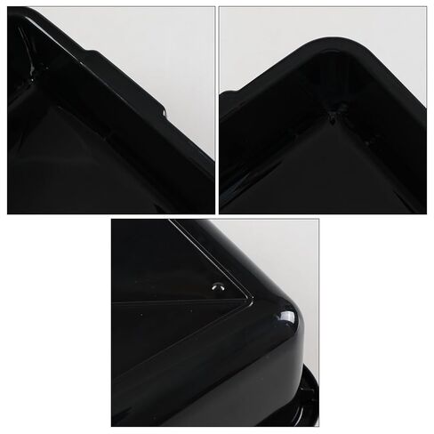 5 عبوات حوض غسيل بلاستيكي صغير سعة 8 لتر، صندوق حمل أحواض الحافلات التجارية، أسود in Kuwait