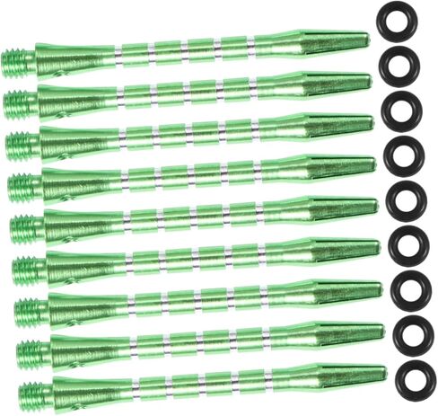 20PCS 2BA Aluminium Alloy Darts Shafts with Rings Sturdy Metal Stems for Darts Accessories Suitable for Professional and Casual Play in Saudi Arabia