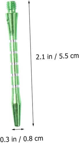 20PCS 2BA Aluminium Alloy Darts Shafts with Rings Sturdy Metal Stems for Darts Accessories Suitable for Professional and Casual Play in Saudi Arabia