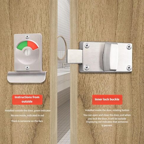 أقفال الحمام الخصوصية العامة هادئة دفع سبائك الزنك باب التقسيم سهلة التركيب التقسيم الأجهزة الأمنية أقفال الخصوصية العامة in Kuwait