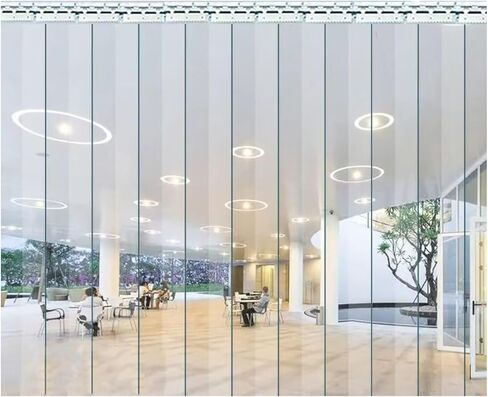 ستارة شريطية من مادة PVC لغرفة التجميد، مقسم باب شفاف، ستارة مقاومة للماء والرياح للشرفة، 225 × 270 سم (88.58 × 106.3 بوصة) - متينة وسهلة التركيب in Kuwait