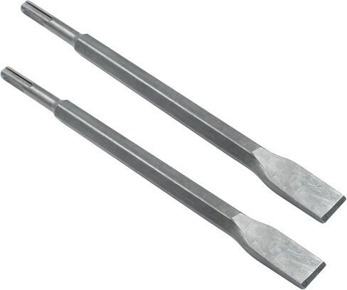 2Pcs Flat Chisel Set with SDS-Plus Shank, Masonry Concrete Drill Bit Set, 10 Inch Long, 0.8 Inch Wide in Saudi Arabia