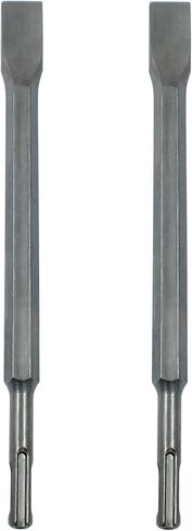 2Pcs Flat Chisel Set with SDS-Plus Shank, Masonry Concrete Drill Bit Set, 10 Inch Long, 0.8 Inch Wide in Saudi Arabia