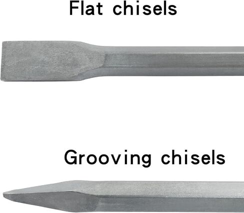 2Pcs Flat Chisel Set with SDS-Plus Shank, Masonry Concrete Drill Bit Set, 10 Inch Long, 0.8 Inch Wide in Saudi Arabia