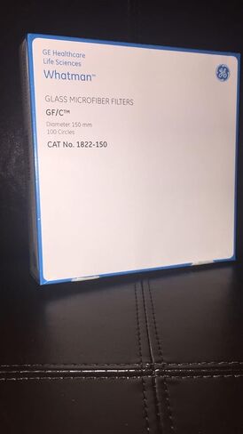 GE Bio-Sciences 1822-150 Glass Microfiber Papers Filter, Circles, Binder Free, Grade GF/C, 150 mm Diameter (Pack of 100) in Saudi Arabia