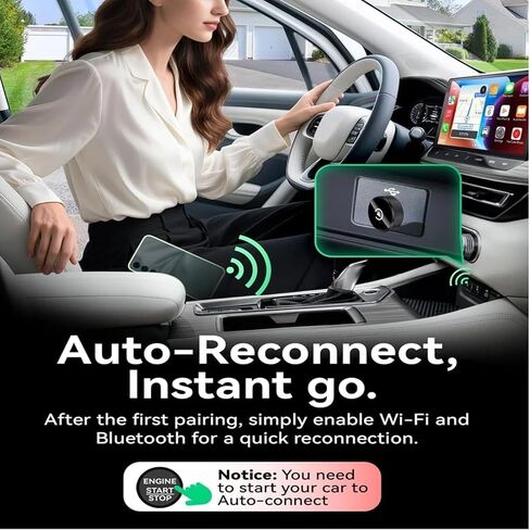 جهاز استقبال بلوتوث للسيارة من HICAS، محول سيارة بلوتوث AUX 3.5 ملم بخاصية إلغاء الضوضاء، جهاز استقبال صوت لاسلكي لسماعات الستيريو المنزلية/السلكية، مكالمات بدون استخدام اليدين، عمر بطارية 16 ساعة - فضي in Kuwait