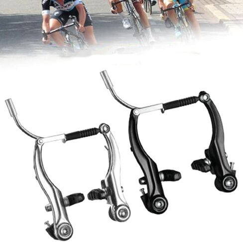 2Pcs Bike Brake Set Bike V-Brake Calipers Aluminum Alloys Handlebars Brake Levers Front & Rear Brakings for Cycling Bike Stable and Powerful Brake in Kuwait