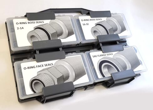 O-Ring Kit for ORB, ORF, Flange Fittings - Includes: Boss, Flange, Face Sizes 2-32, 8-32, 4-24 in Saudi Arabia