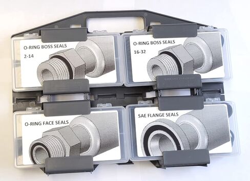 O-Ring Kit for ORB, ORF, Flange Fittings - Includes: Boss, Flange, Face Sizes 2-32, 8-32, 4-24 in Saudi Arabia