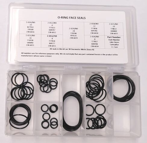 O-Ring Kit for ORB, ORF, Flange Fittings - Includes: Boss, Flange, Face Sizes 2-32, 8-32, 4-24 in Saudi Arabia