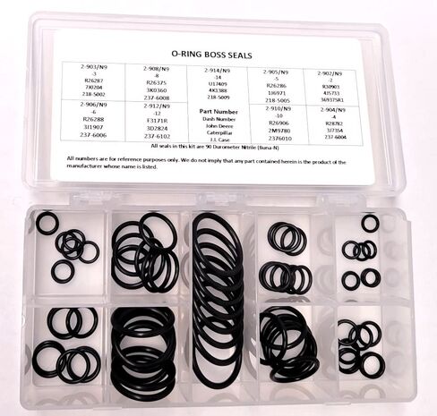 O-Ring Kit for ORB, ORF, Flange Fittings - Includes: Boss, Flange, Face Sizes 2-32, 8-32, 4-24 in Saudi Arabia