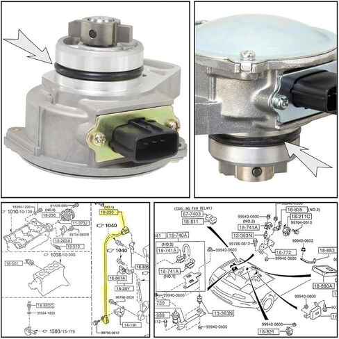 استبدال CAS O Ring Kit لـ Miata 1.8 L محرك عمود الحدبات مستشعر موضع يناسب 94-97 إصلاح تسرب النفط الختم in Kuwait