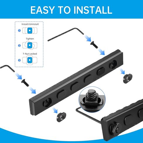 24-Piece M4T-Nuts and Screws Kit with Storage Box - Compatible with Standard M-Lok Rail Systems in Saudi Arabia