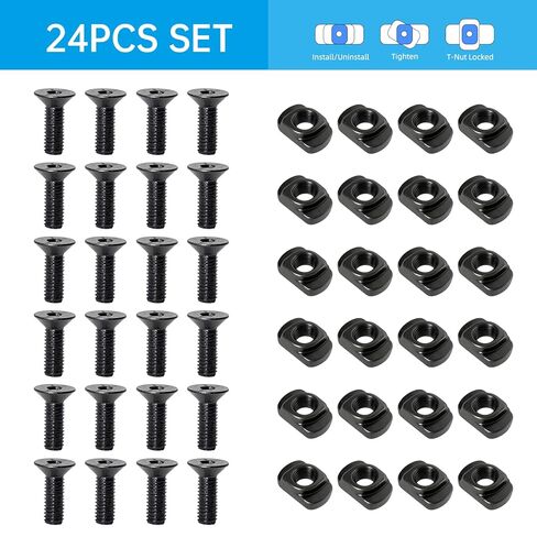 24-Piece M4T-Nuts and Screws Kit with Storage Box - Compatible with Standard M-Lok Rail Systems in Saudi Arabia
