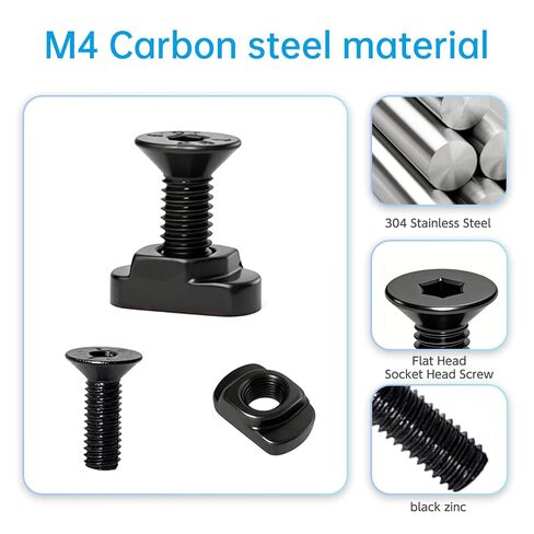 24-Piece M4T-Nuts and Screws Kit with Storage Box - Compatible with Standard M-Lok Rail Systems in Saudi Arabia