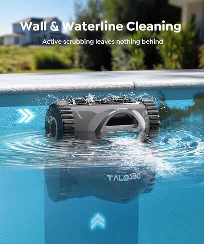 منظف ​​حمام السباحة الآلي C1، 170-180 دقيقة، شفط قوي للغاية، تنظيف الجدران وخط الماء، مكنسة حمام السباحة لحمامات السباحة الداخلية، ترشيح مزدوج، ملاحة ذكية، دعم التطبيقات in Kuwait
