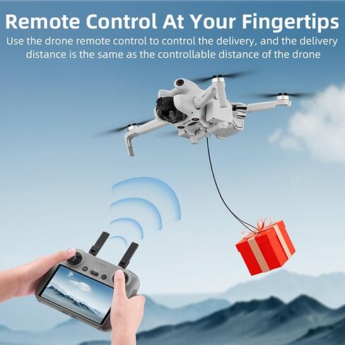 نظام إسقاط الهواء بدون طيار من LICHIFIT لجهاز DJI MINI 4 PRO الحساس للضوء، توصيل الحمولة، جهاز إسقاط الهواء in Saudi Arabia