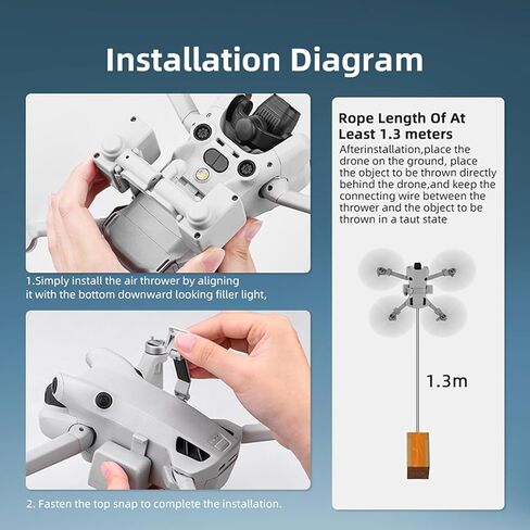 نظام إسقاط الهواء بدون طيار من LICHIFIT لجهاز DJI MINI 4 PRO الحساس للضوء، توصيل الحمولة، جهاز إسقاط الهواء in Saudi Arabia