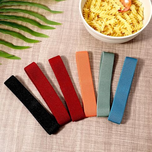 Thinp 6 Pcs Bento Box Elastic Belt, Elastic Cinch Straps Multicolored Lunch Box Fixing Band Universal Bento Boxes Replacement Bands for Office Classroom Picnic Camping Outdoors Meals in Saudi Arabia