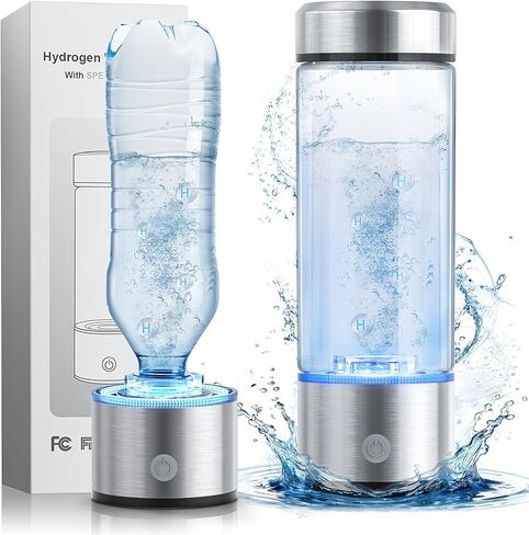 2026 New Hydrogen Water Bottle, 2800PPB in 3Min, SPE PEM Tech, Portable 16OZ, Rechargeable Hydrogen Water Bottle for Travel, Home, Office – Gift for Family & Friends (XR-15) in Saudi Arabia