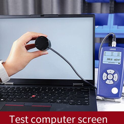 مقياس الإنارة الرقمي، مقياس السطوع، مقياس الضوء مع مجسات قابلة للتبديل 10 مم / 20 مم، نطاق 1-1000000 شمعة / متر مربع، لشاشات HDR وأجهزة العرض وشاشات LED in Kuwait