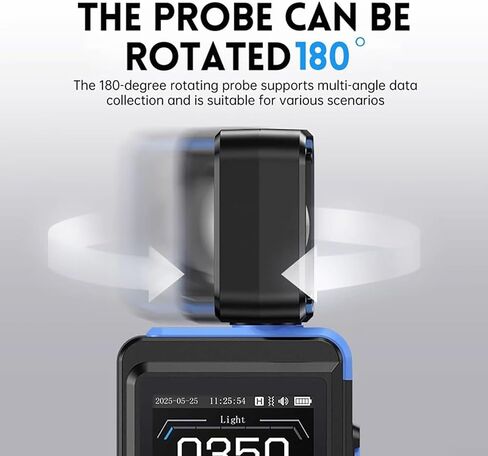 مقياس الإضاءة Lux/FC، مقياس الإضاءة الرقمي FPM02 مع نطاق قياس 99900 لوكس مع شاشة LED رقمية ملونة مقاس 2.0 بوصة، ويتميز بتسجيل بحد أقصى MIN، وشاشة TFT بإضاءة خلفية in Kuwait