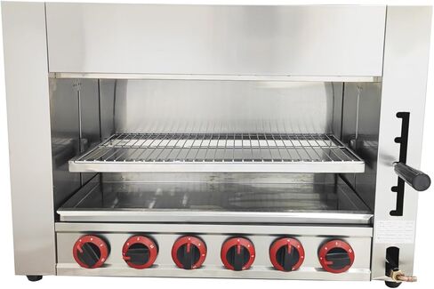 INTSUPERMAI Cheese Melter Machine Stainless Steel LPG Countertop Salamander Broiler Wall-mounted Gas Burner for Melt Cheese Toast Sandwiches Grill Steaks in Kuwait