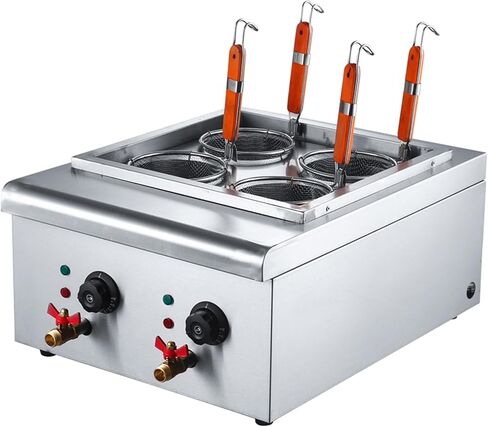 Commercial 5000W Table Top 4 Baskets Electric Noodles Cooker/Pasta Cooking Machine 220V in Saudi Arabia