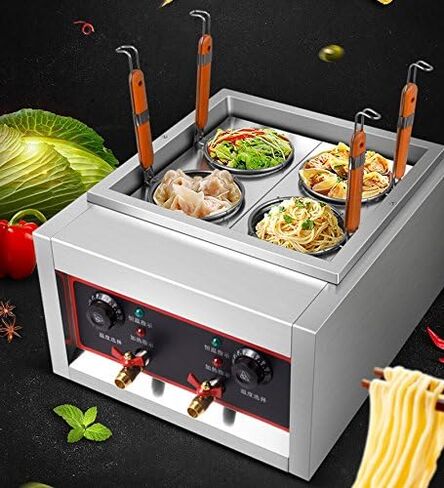 Commercial 5000W Table Top 4 Baskets Electric Noodles Cooker/Pasta Cooking Machine 220V in Saudi Arabia