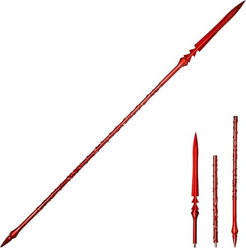 القدر/الأمر الكبير: FGO Lancer Scathach CuChulainn Gae Bolg/Scathach Spear، 1:1 دعامات لعب صناعة المعادن، تستخدم في الحفلات التنكرية والجمع، إصداران. in Kuwait