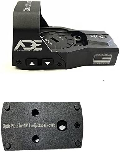 Ade Advanced Optics Zantitium RD3-015 Red Dot Sight + Optic Mounting Plate for 1911 Novak Rear Sight Pistol in Saudi Arabia